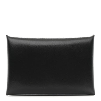 Hermes Box Calvi Card Case Black 1 of 7