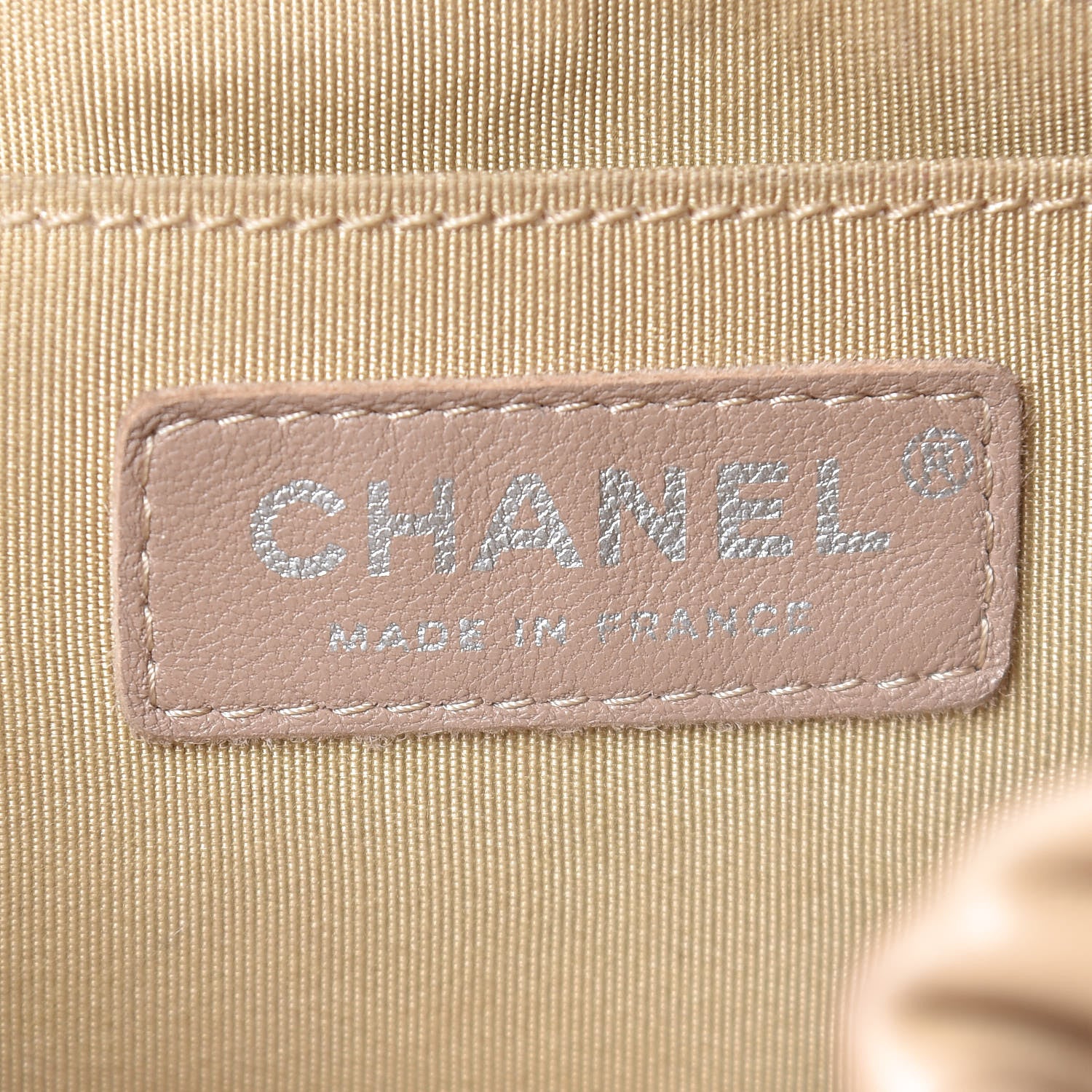 Chanel Lambskin Quilted Small CC Chain Bucket Bag Beige 6 of 14