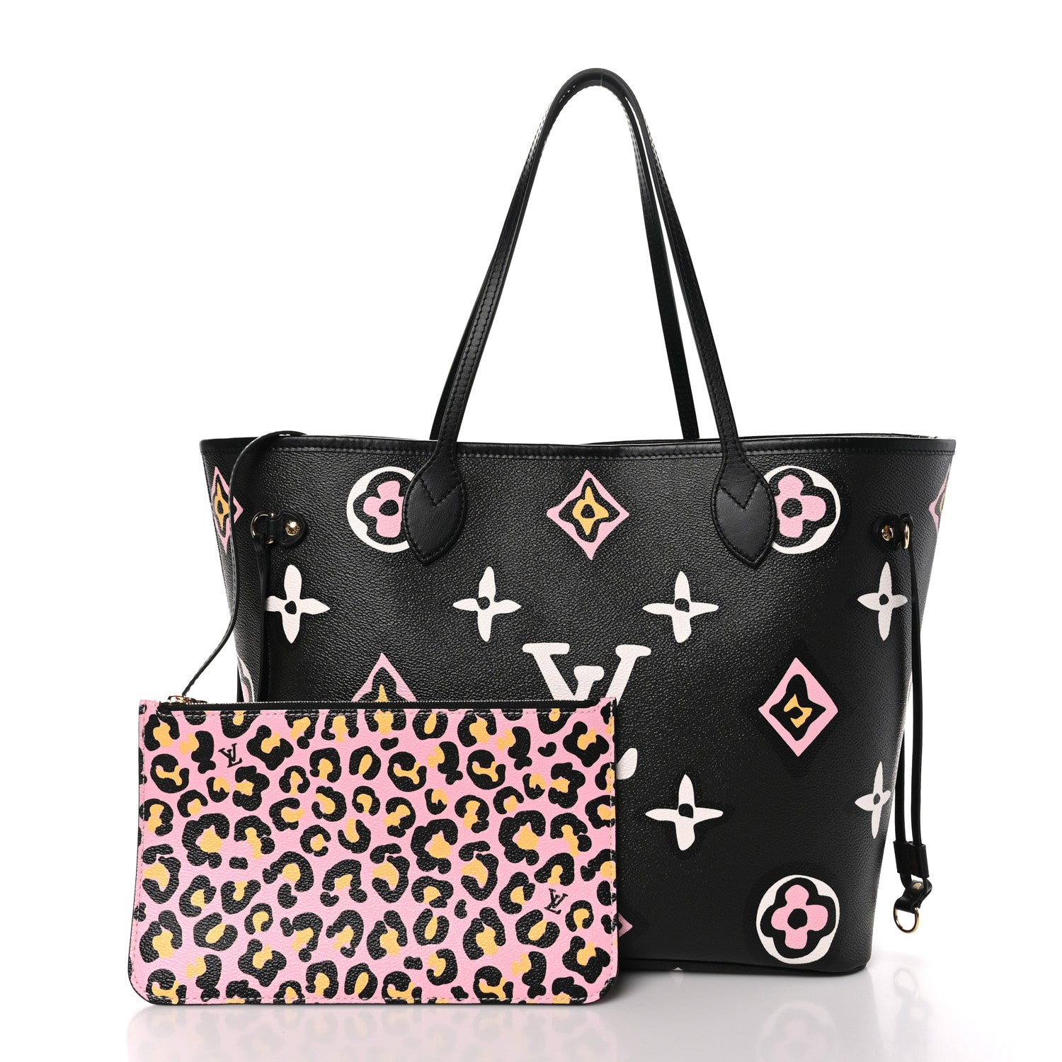Louis Vuitton Monogram Giant Wild at Heart Neverfull MM Black 3 of 10