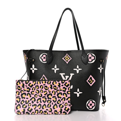 Louis Vuitton Monogram Giant Wild at Heart Neverfull MM Black 3 of 10