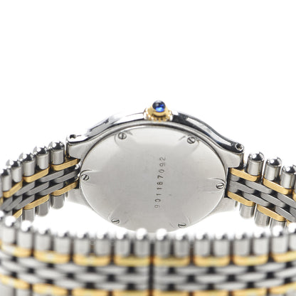 Cartier Stainless Steel 18K Yellow Gold 28mm Must De 21 Bullet Link Quartz Watch 5 of 6