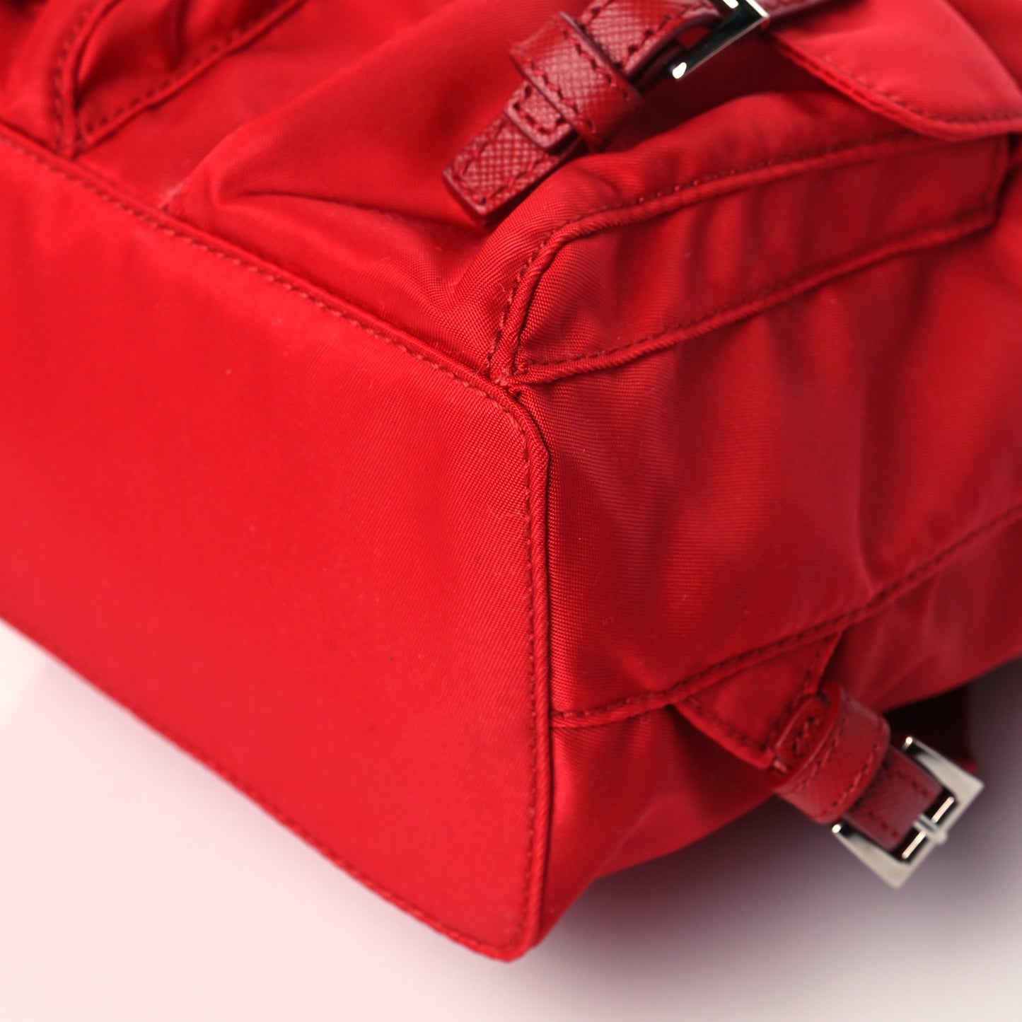 Nylon Vela Mini Crossbody Backpack Rosso