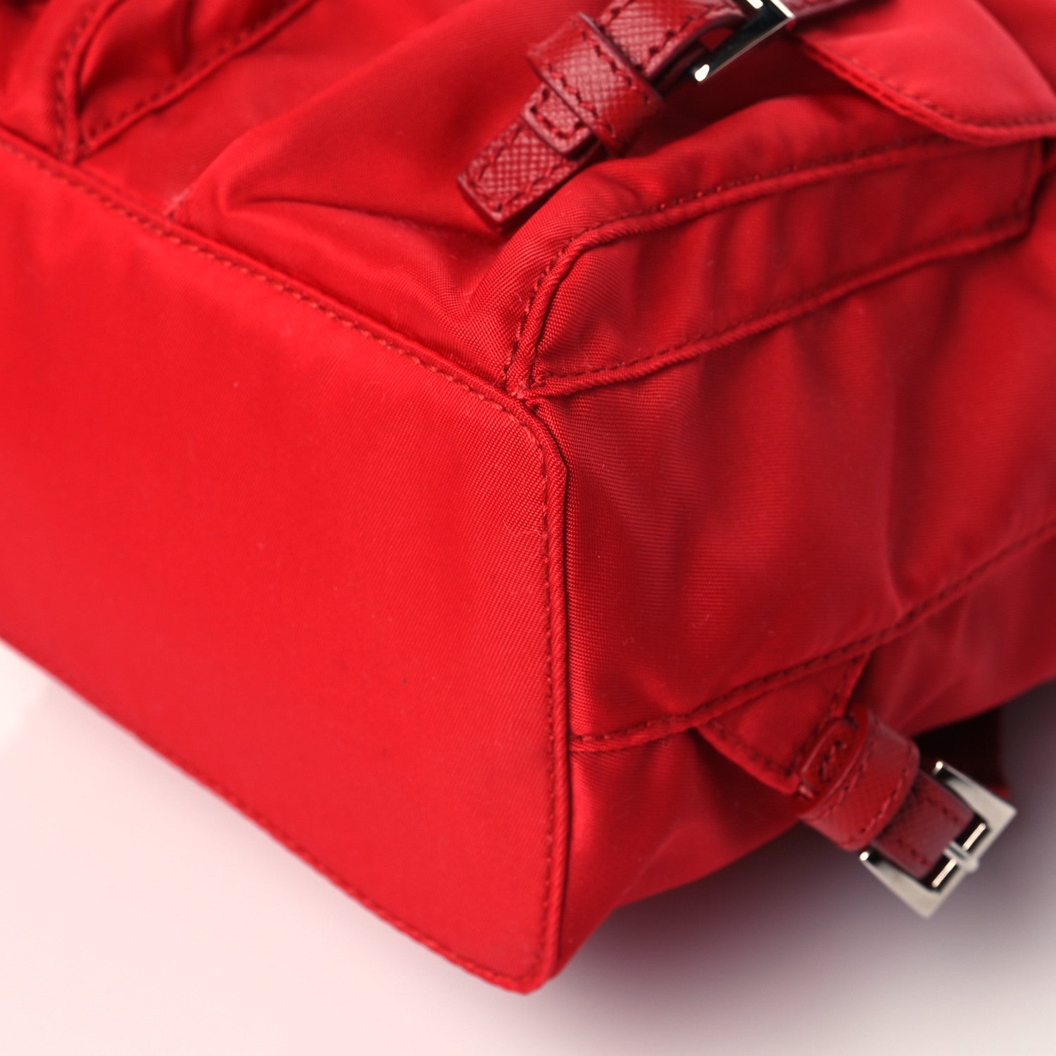 Prada Nylon Vela Mini Crossbody Backpack Rosso 10 of 10