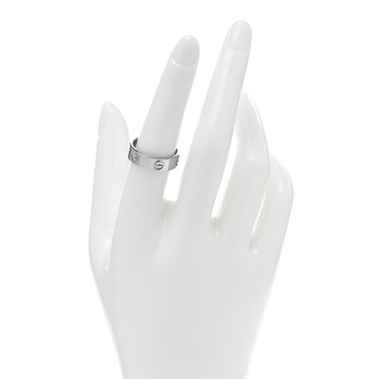 Cartier 18K White Gold 5.5mm LOVE Ring 55 7.25 2 of 5