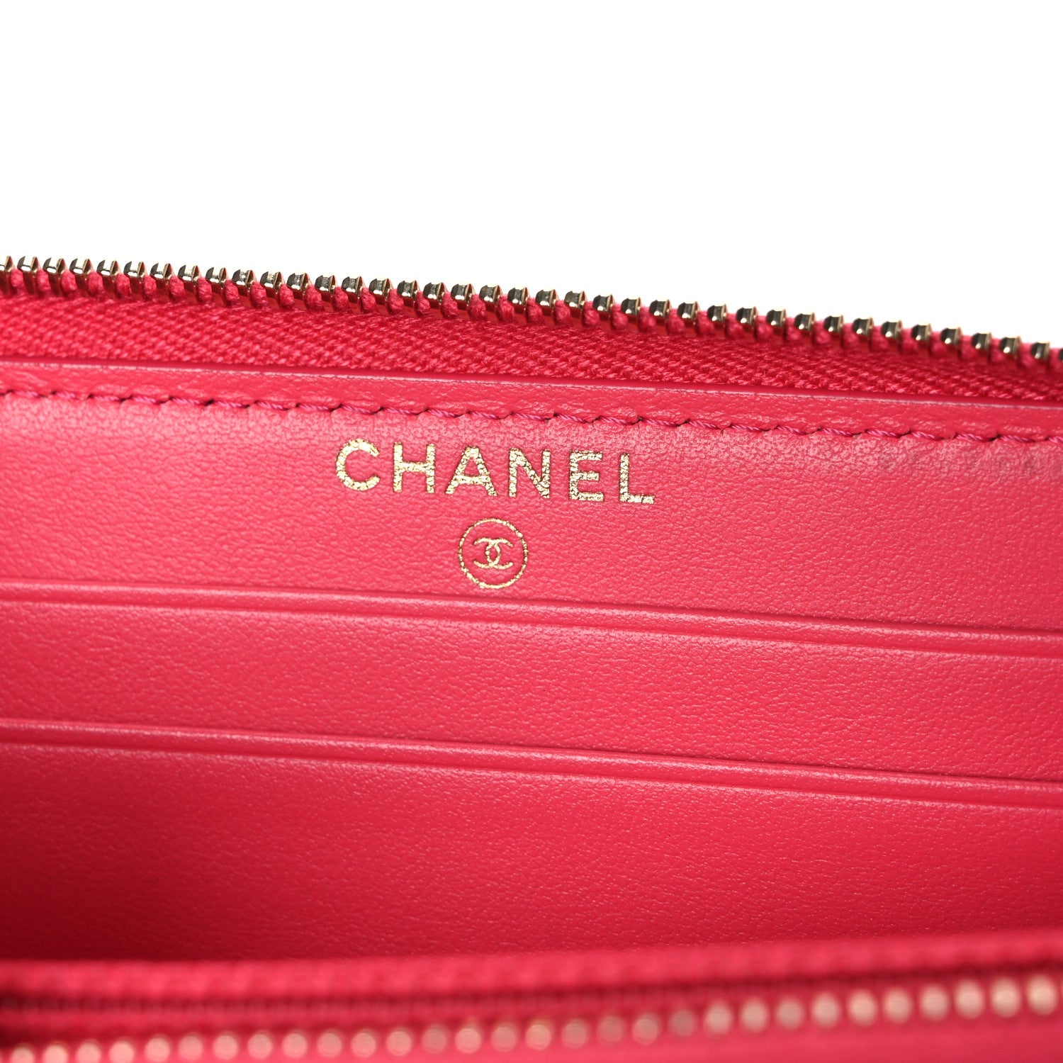 Chanel Caviar Quilted Small French New Wave Zip Around Wallet Pink 6 of 8