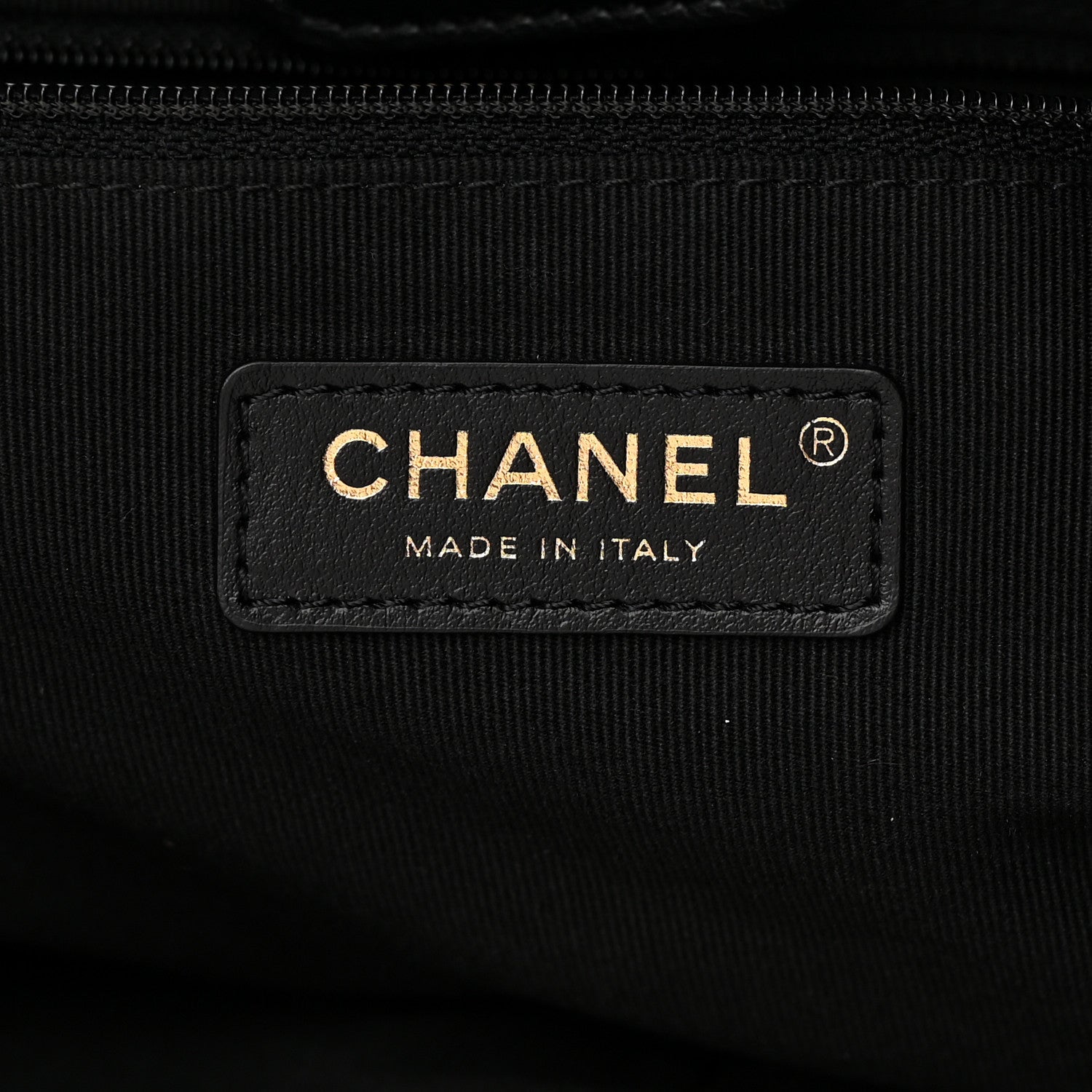 Chanel Nylon Grosgrain Quilted Lifestyle Shopping Tote Black 7 of 13