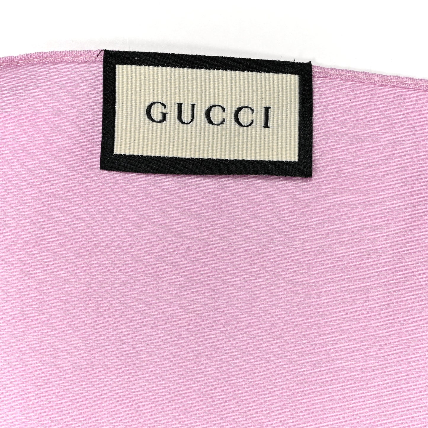 Wool Silk GG Monogram GGNat Scarf Rose