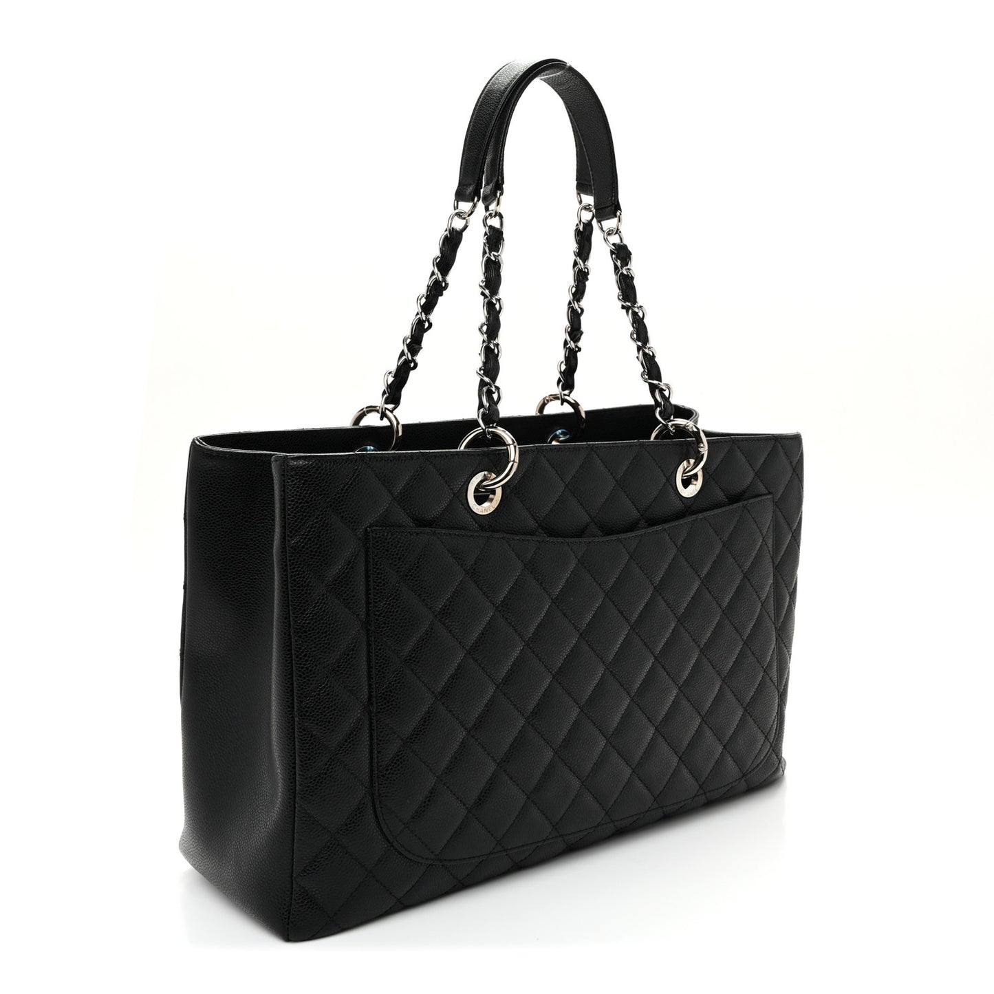 Caviar Quilted XL Grand Shopping Tote GST Black