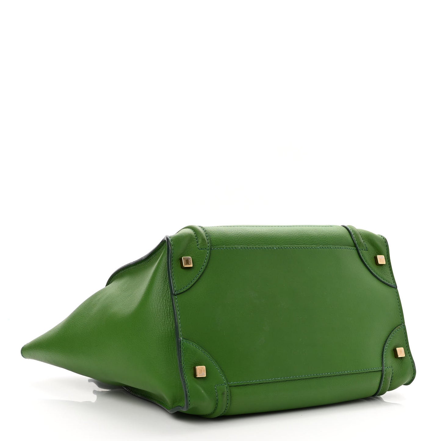 Supple Calfskin Medium Phantom Luggage Green