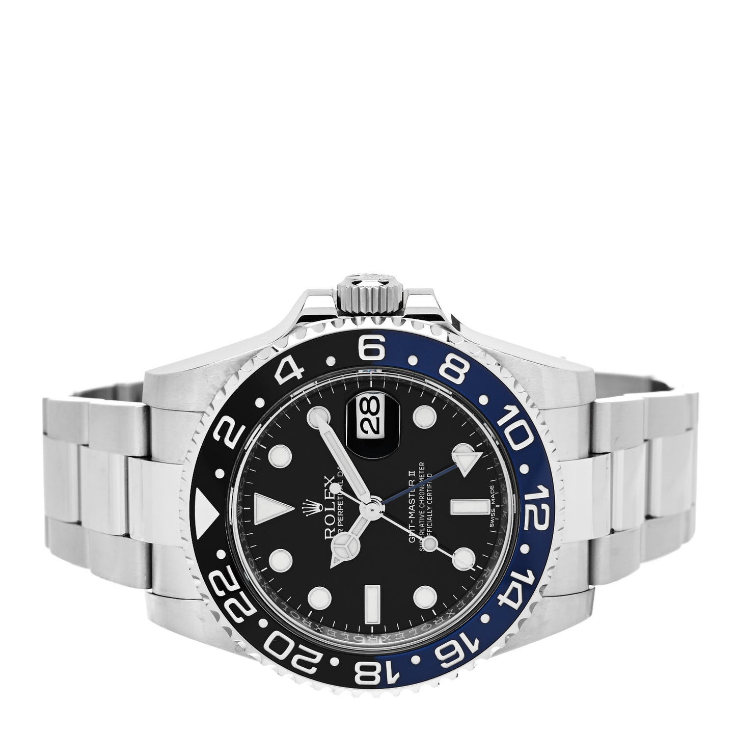 Stainless Steel 40mm Oyster Perpetual Date GMT Master II Batman Watch Black 116710BLNR