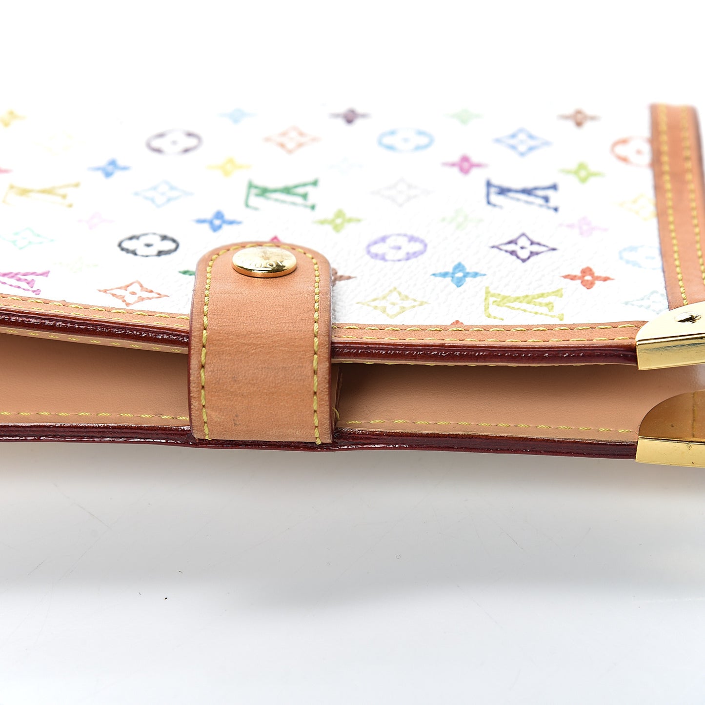Monogram Multicolor Small Ring Agenda Cover White