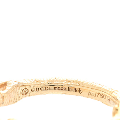 Gucci 18K Yellow Gold Ouroboros Snake Ring Necklace 5 of 5