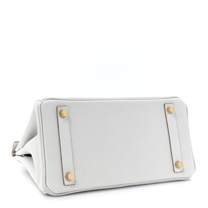 Hermes Togo Birkin 25 Gris Pale 3 of 10