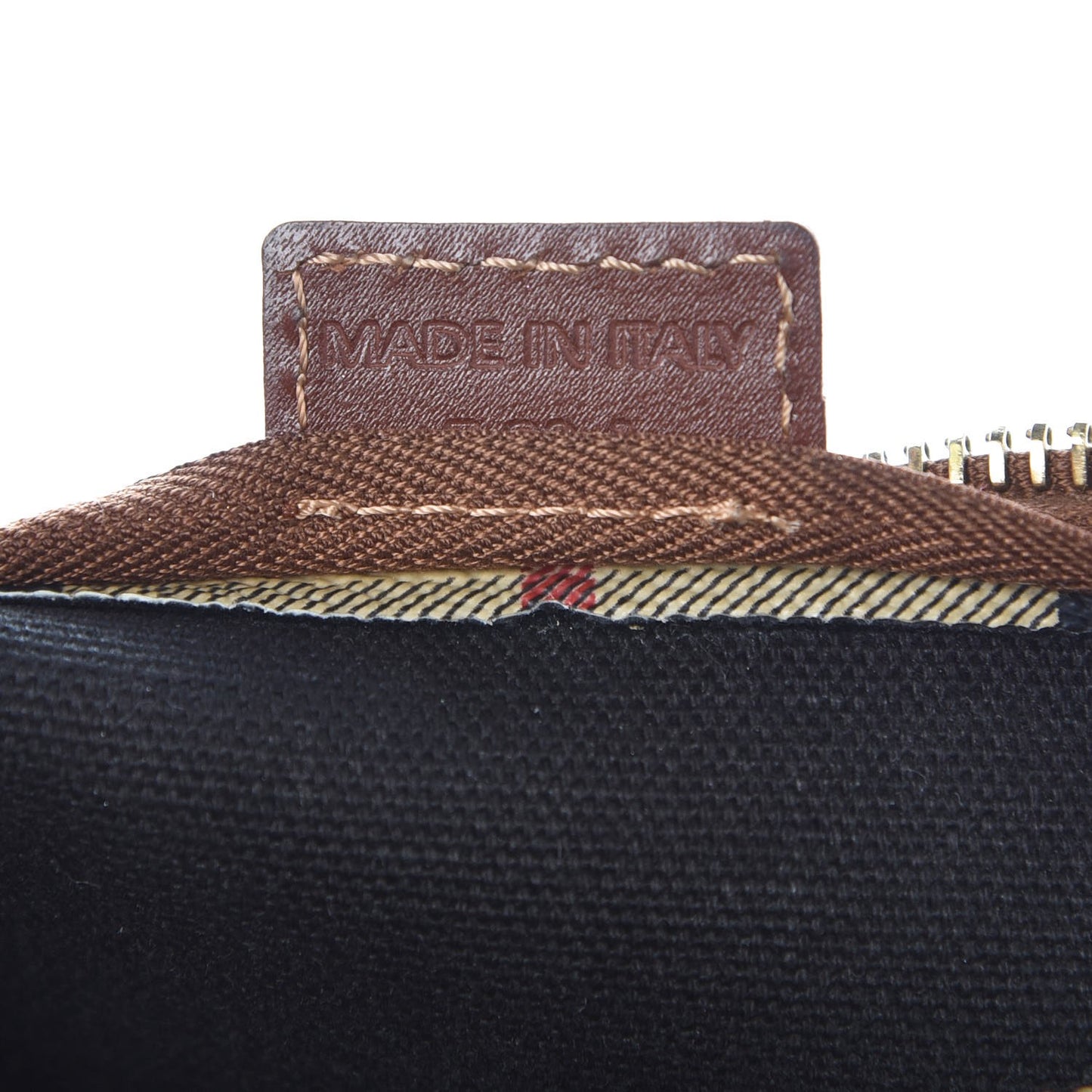 Haymarket Check Pochette Chocolate