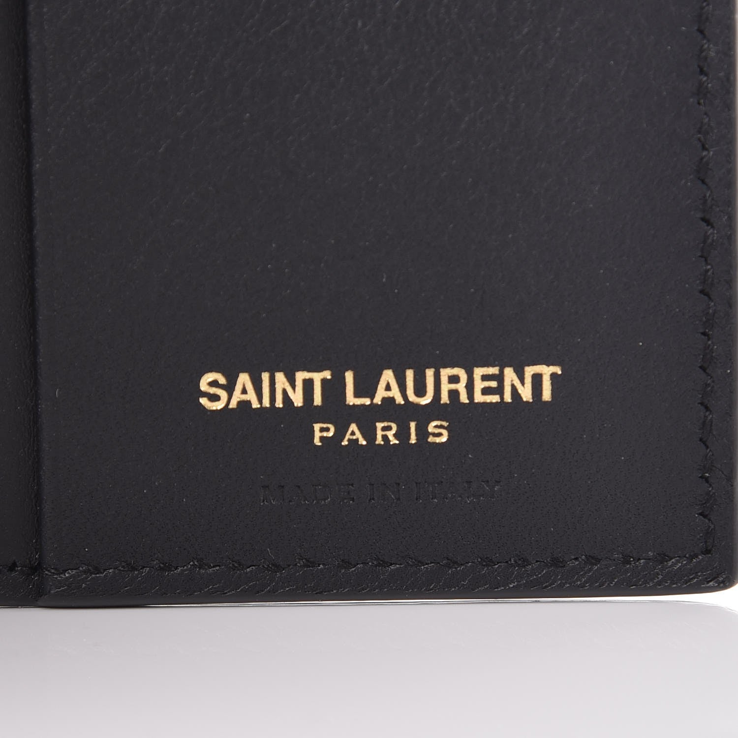 Saint Laurent Calfskin Classic Y Compact Wallet Black 6 of 7