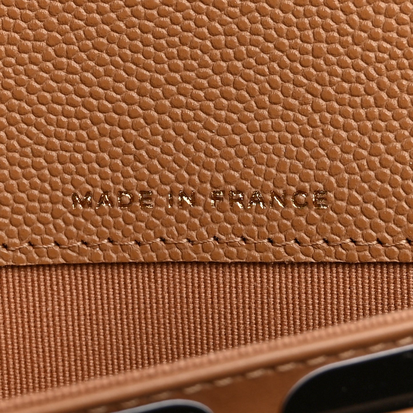 Caviar Quilted Large Gusset Flap Wallet Beige