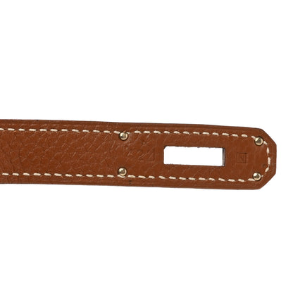 Hermes Taurillon Clemence Jypsiere 28 Gold 7 of 10