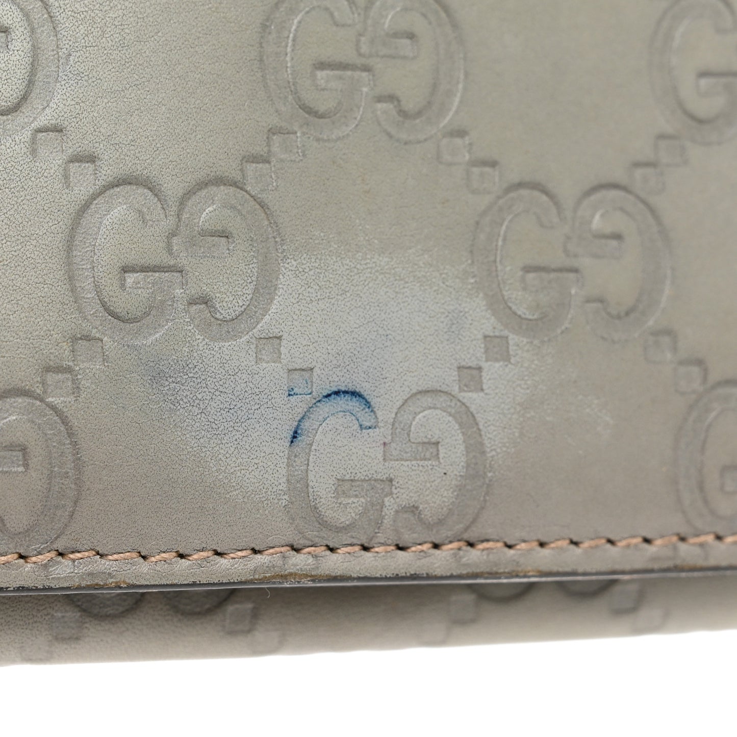Guccissima Continental Flap Wallet Grey