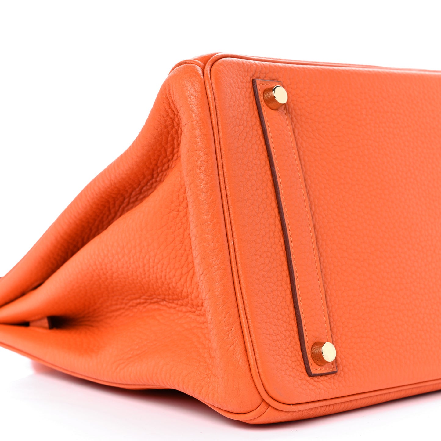 Taurillon Clemence Birkin 35 Orange
