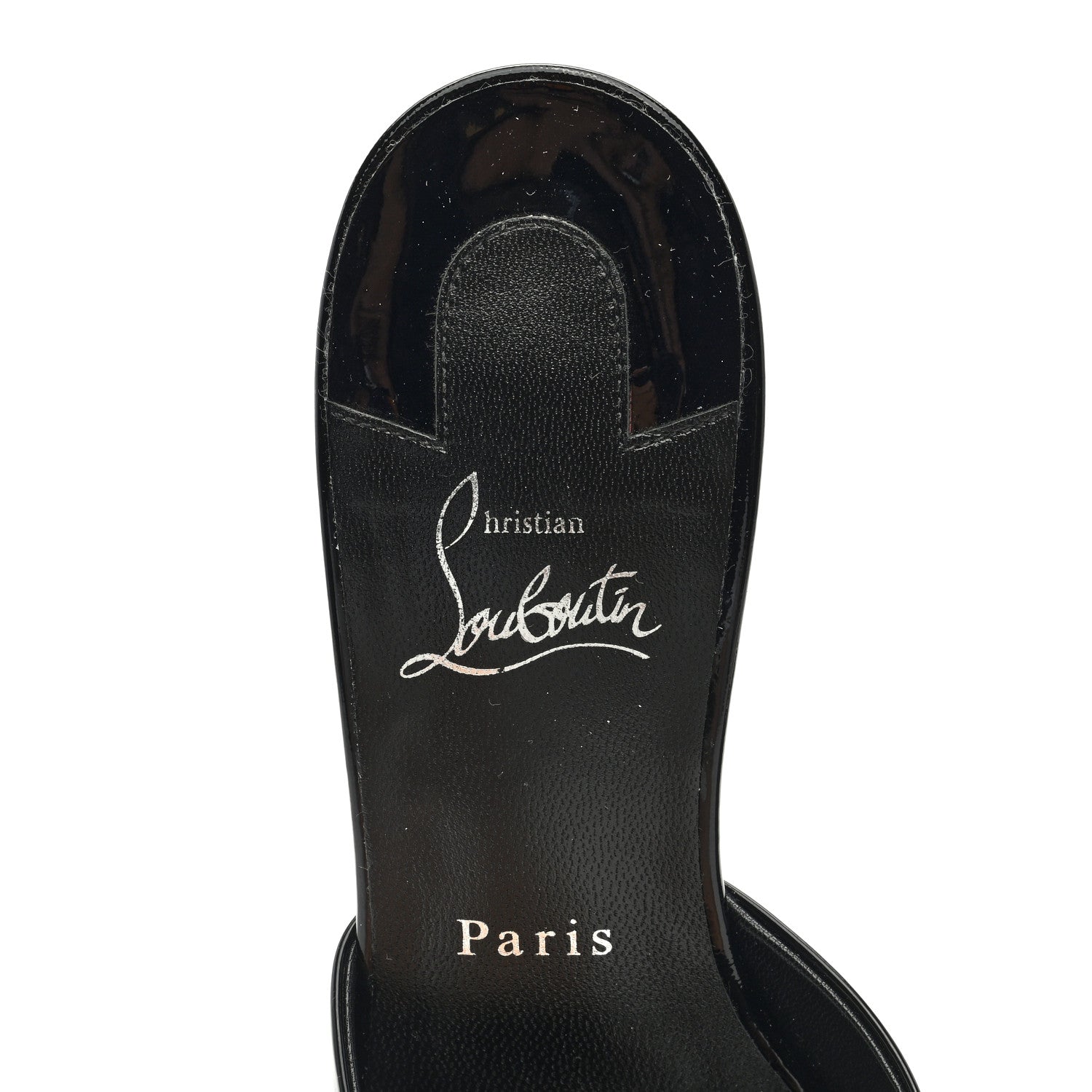 Christian Louboutin Patent Me Dolly Zeppa 85 Sandals 39 Black 7 of 7