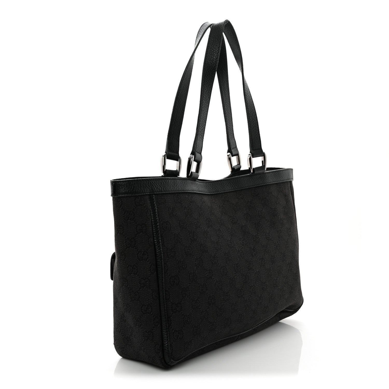Gucci Monogram Abbey D Ring Tote Black 3 of 13
