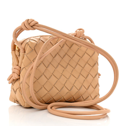 Bottega Veneta Nappa Intrecciato Mini Loop Camera Bag Almond 3 of 7
