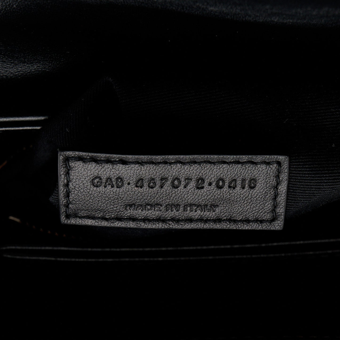 Calfskin Y Quilted Monogram Toy Loulou Crossbody Bag Black