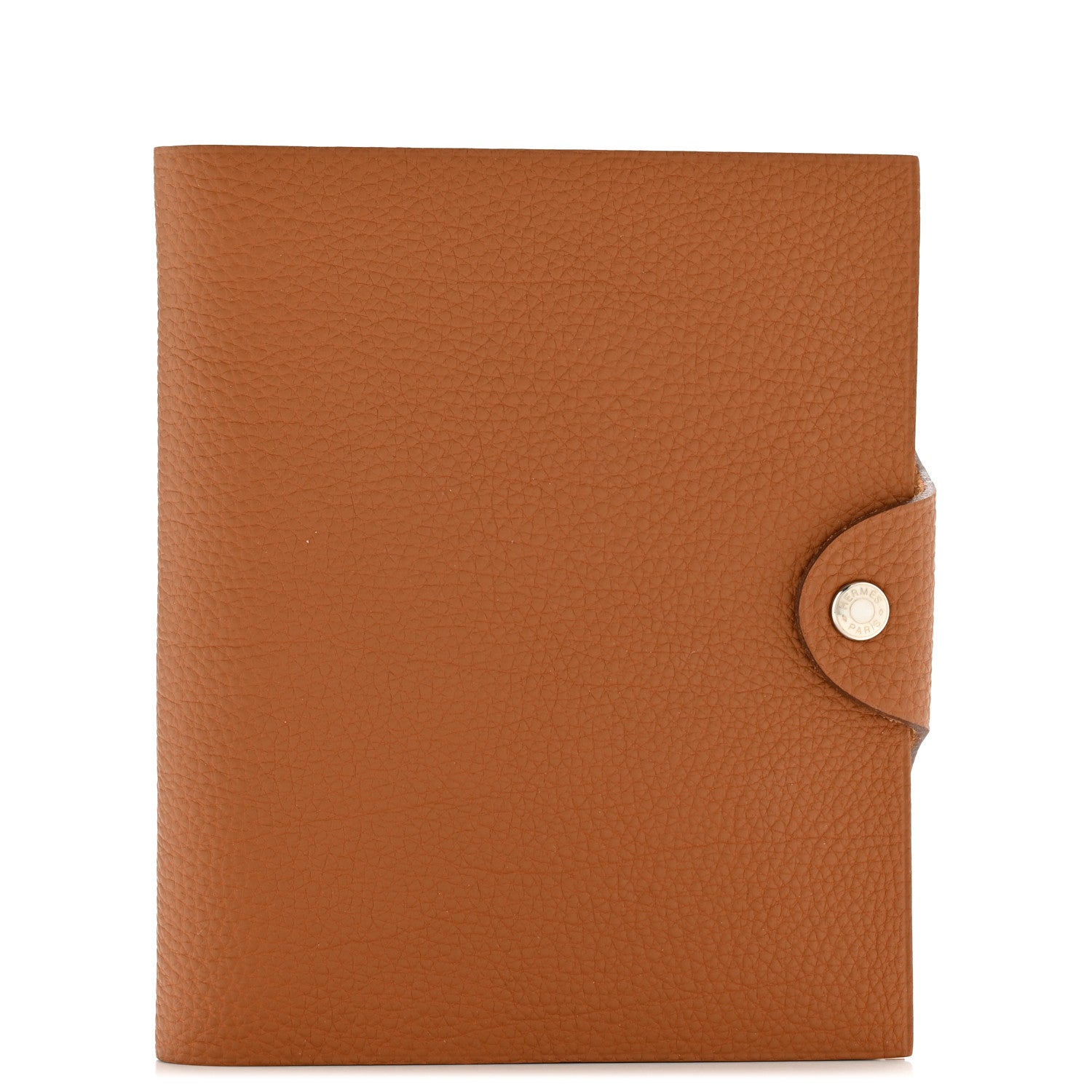 Hermes Togo Ulysse PM Notebook Cover Gold 1 of 9