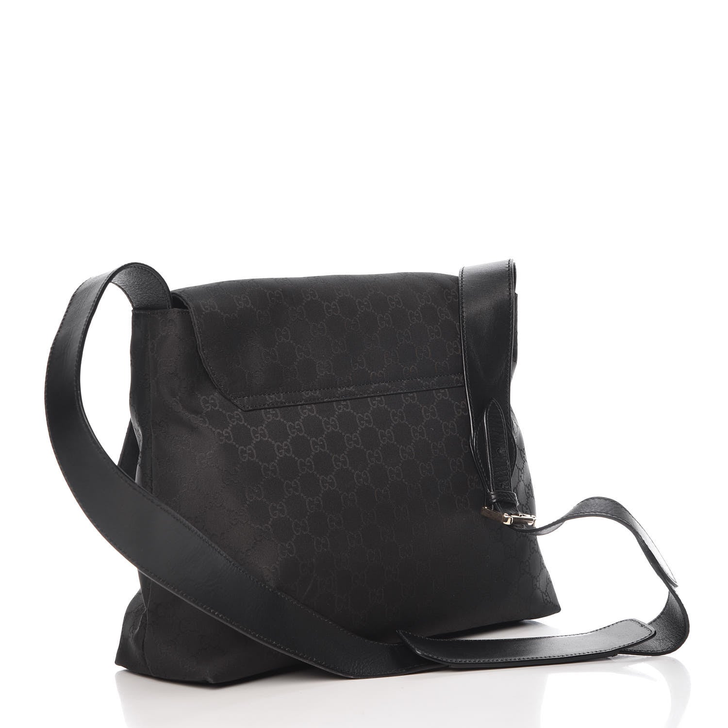 Gucci Nylon Monogram Messenger Bag Black 3 of 13
