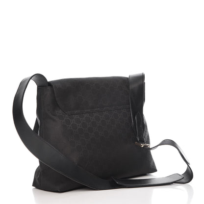 Gucci Nylon Monogram Messenger Bag Black 3 of 13