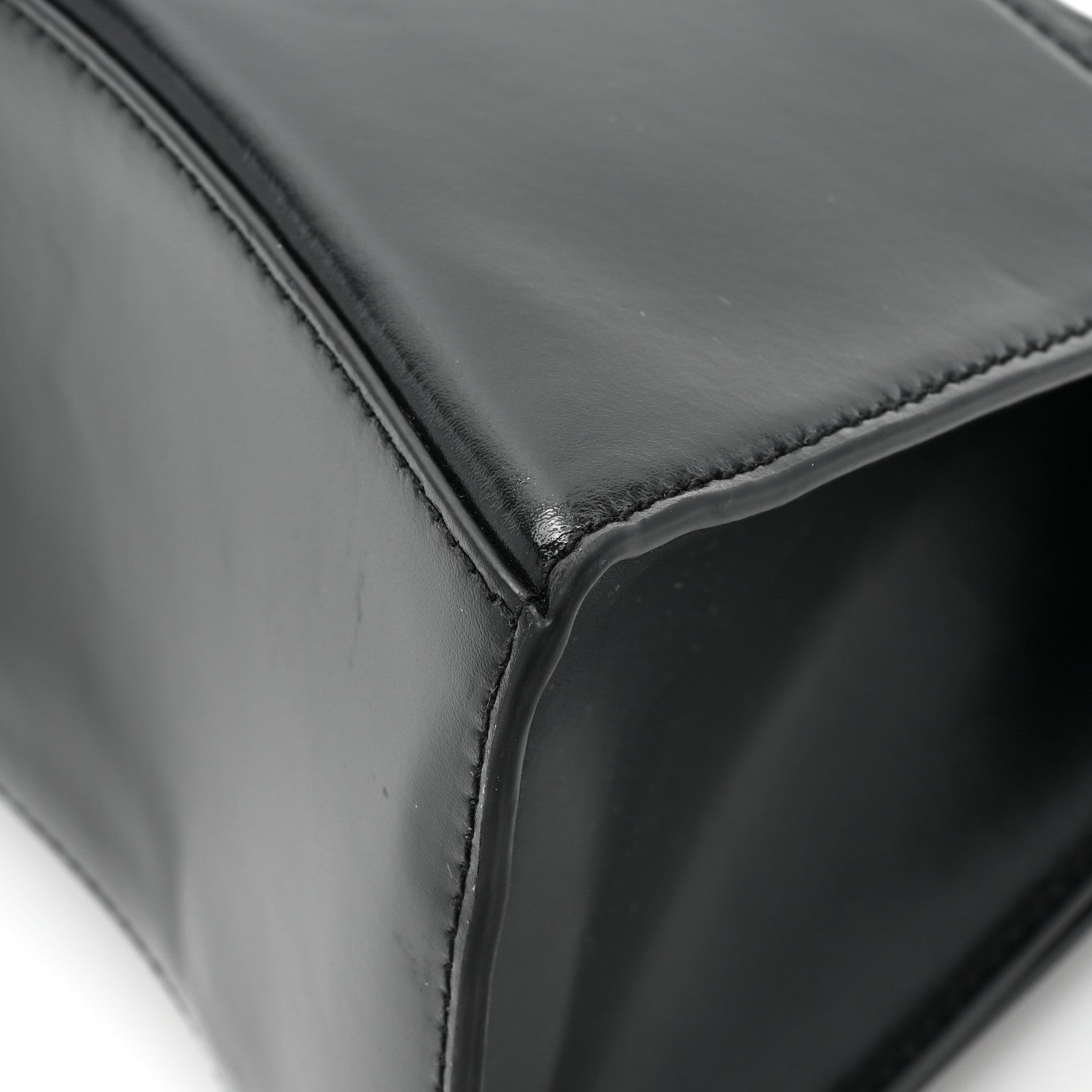 Balenciaga Shiny Box Calfskin Small Hourglass Top Handle Bag Black 15 of 15