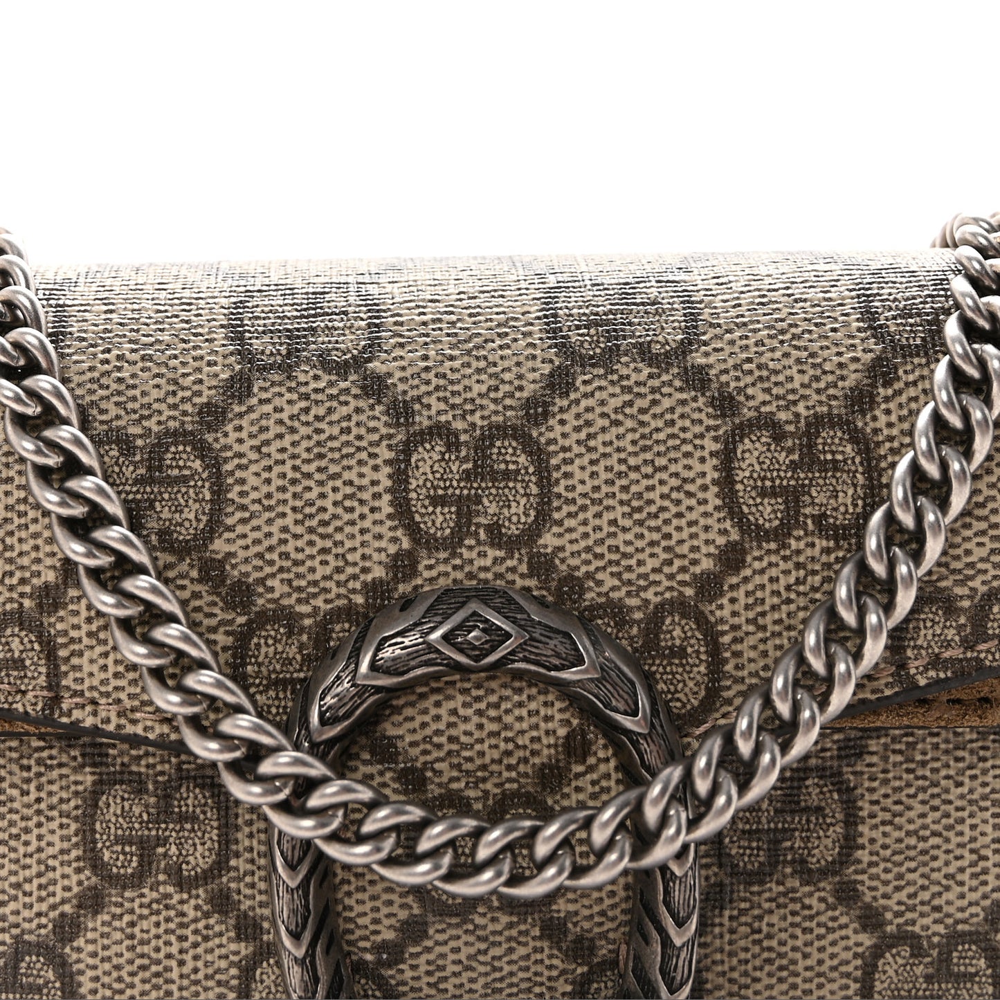 GG Supreme Monogram Super Mini Dionysus Shoulder Bag Taupe