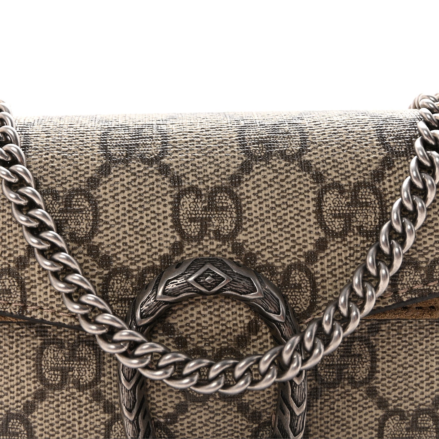 Gucci GG Supreme Monogram Super Mini Dionysus Shoulder Bag Taupe 7 of 9