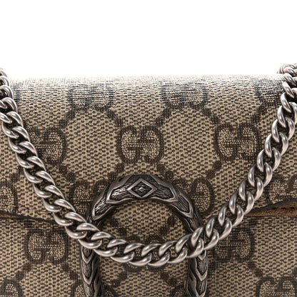 Gucci GG Supreme Monogram Super Mini Dionysus Shoulder Bag Taupe 7 of 9