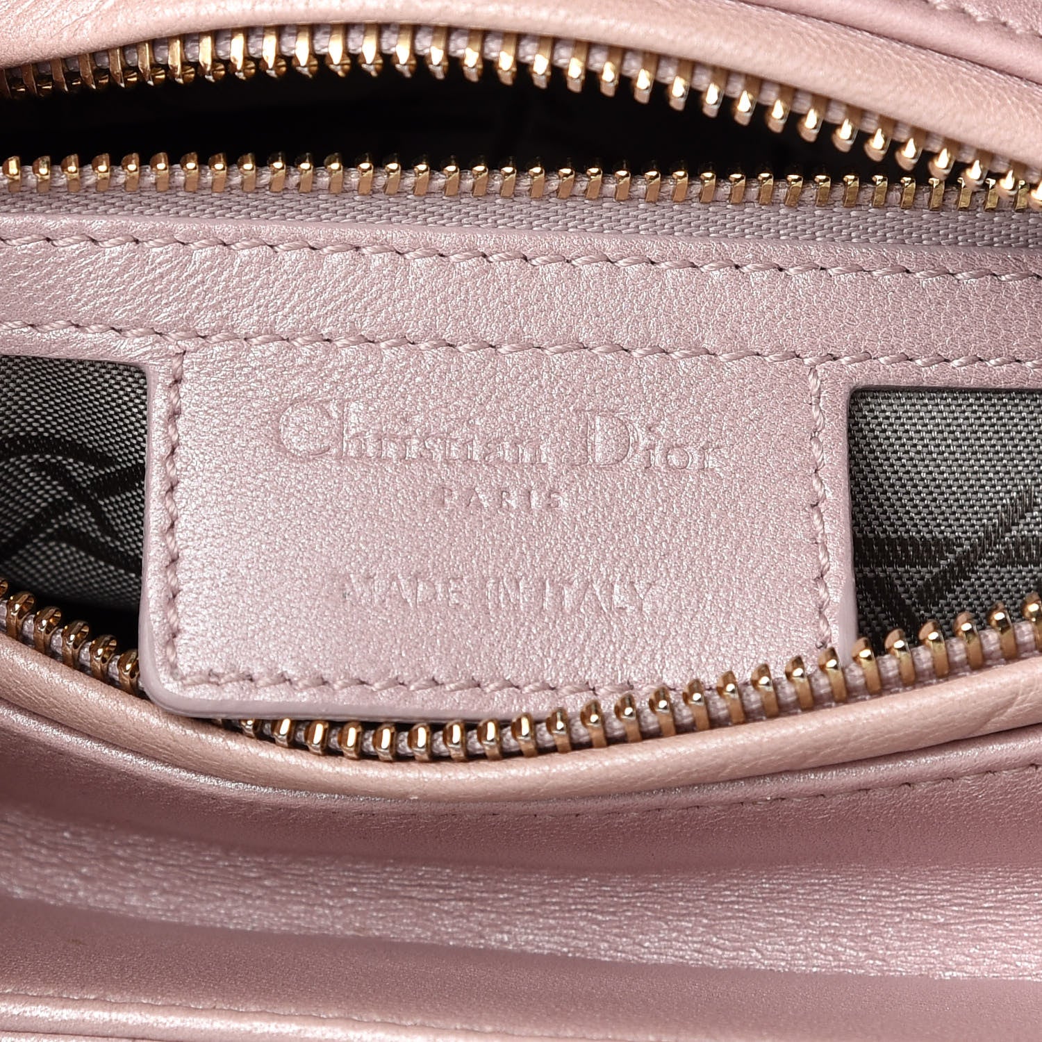 Christian Dior Pearly Lambskin Cannage Medium Lady Dior Lotus 6 of 10