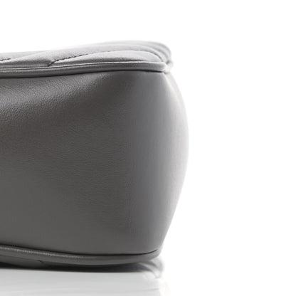 Saint Laurent Calfskin Matelasse Monogram Lou Camera Bag Grey 10 of 17
