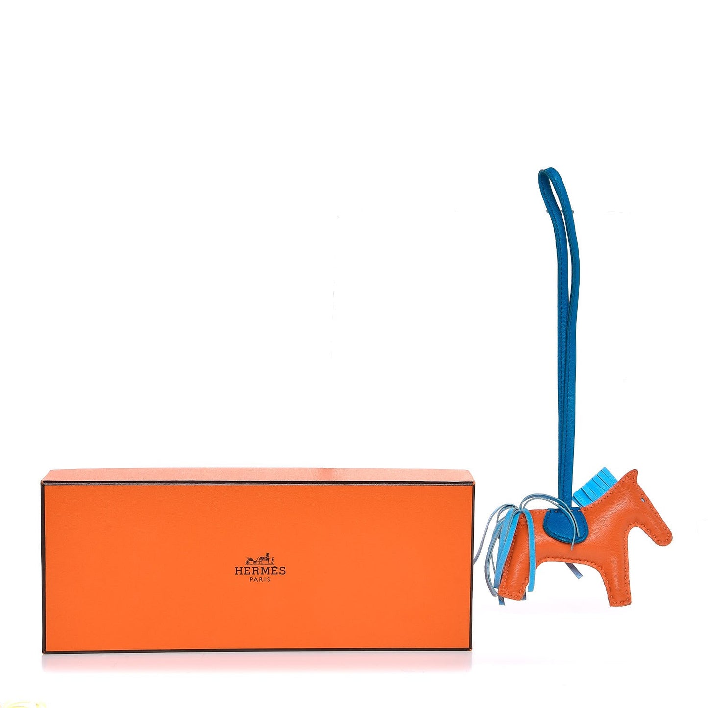 Milo Lambskin Grigri Rodeo Horse Bag Charm PM Feu Celeste Bleu Izmir