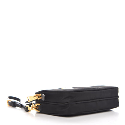 Prada Tessuto Nylon Convertible Crossbody Wristlet Black 5 of 10