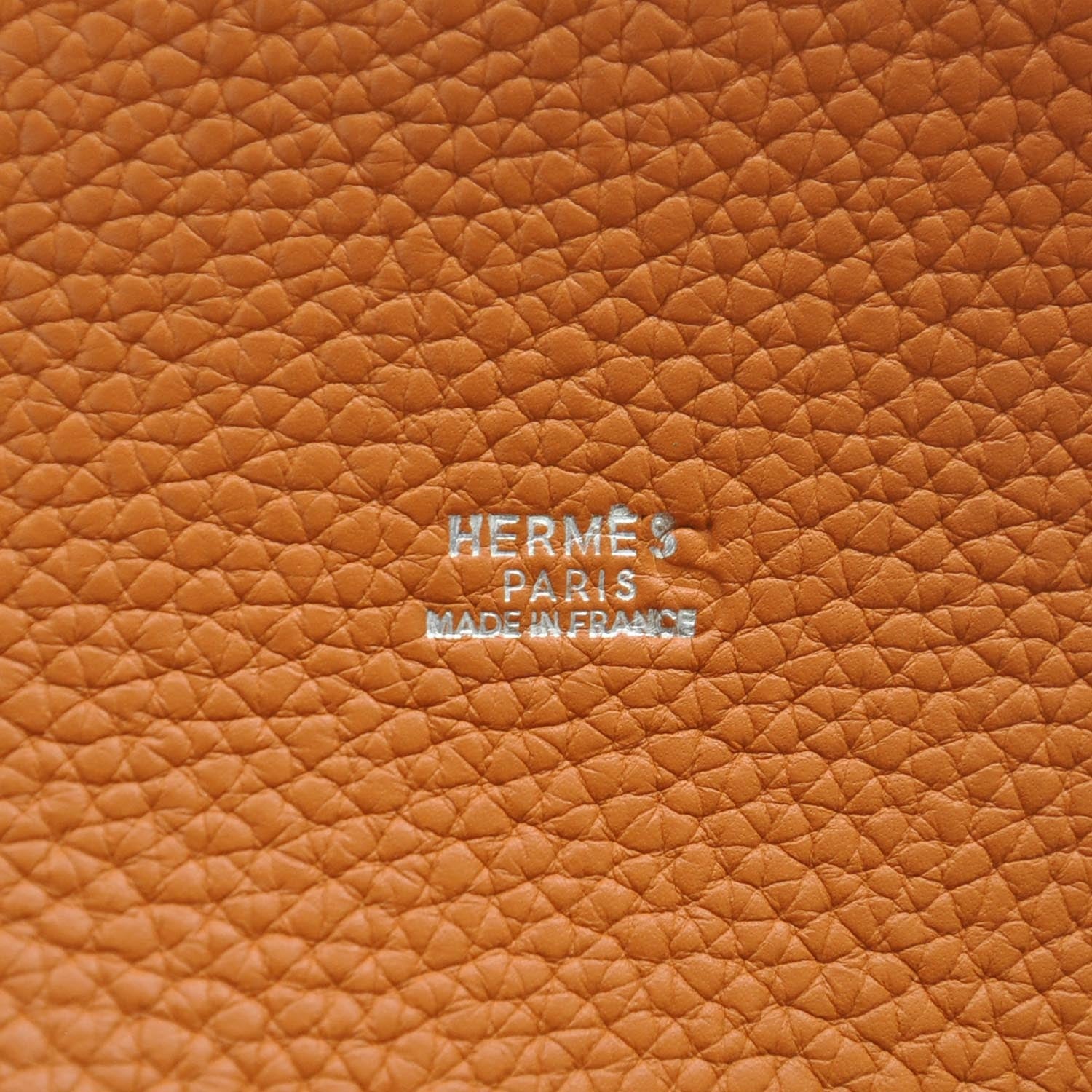 Hermes Taurillon Clemence Mangeoire Rope Bag Orange 8 of 8