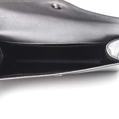 Saint Laurent Metallic Calfskin Y-Mail Clutch Silver 5 of 10