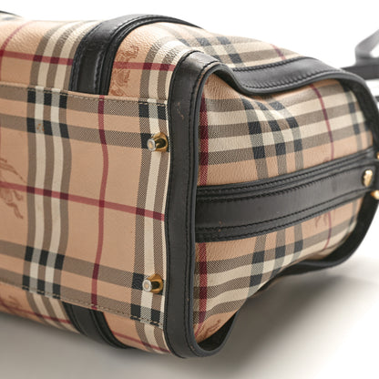 Burberry Haymarket Check Medium Alchester Bowling Bag Chocolate 8 of 14