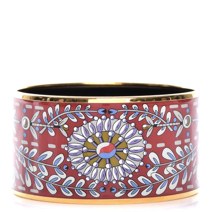 Hermes Enamel Printed Extra Wide Bracelet 65 1 of 5