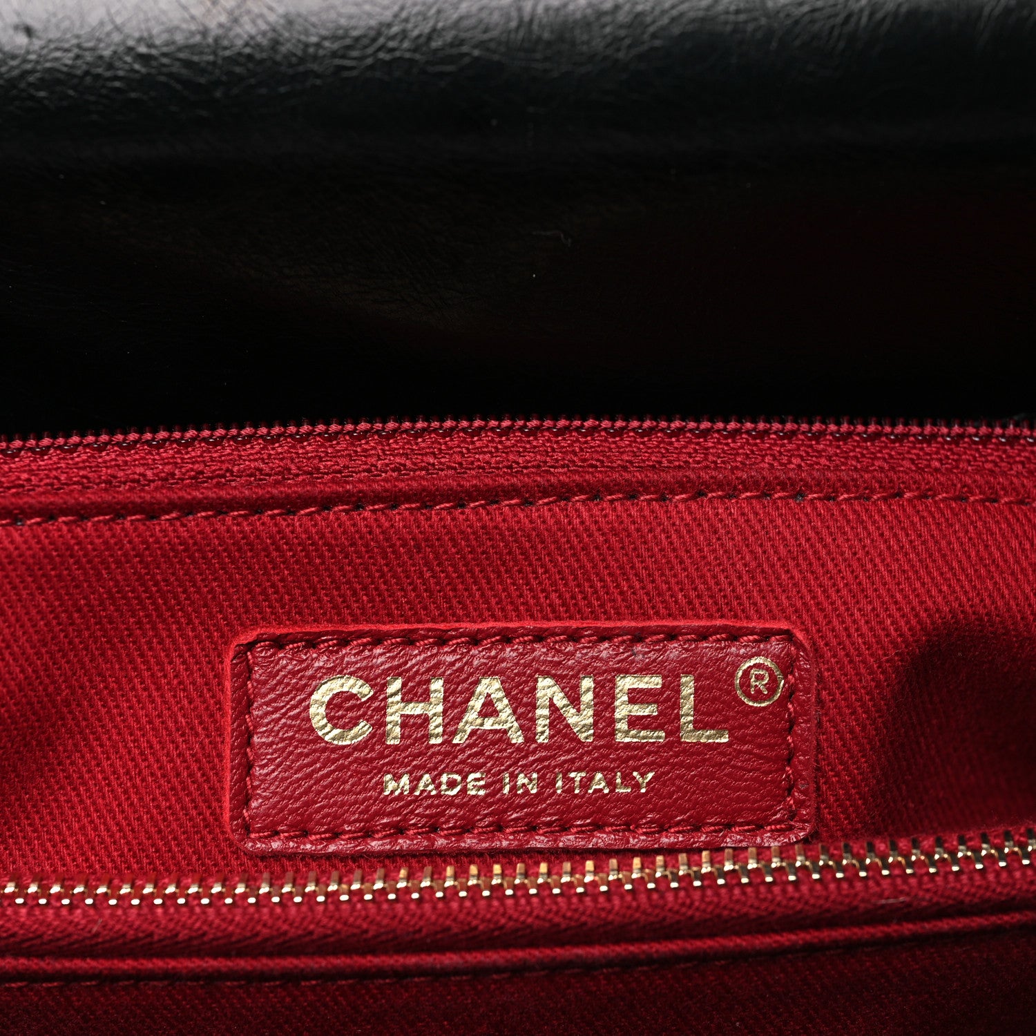 Chanel Aged Calfskin Chevron Quilted Large Coco Handle Flap Black 6 of 9