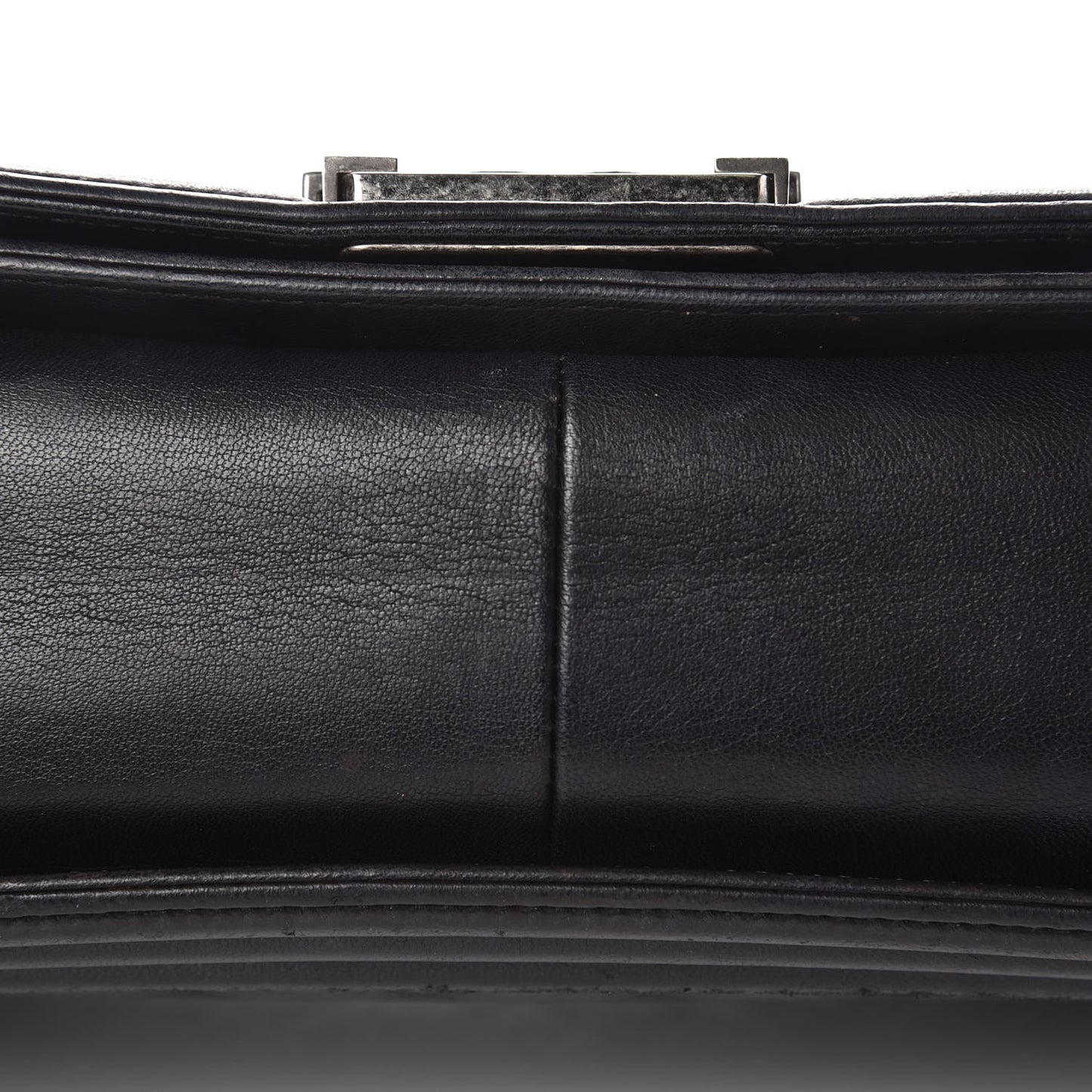 Lambskin Quilted Medium Boy Flap Black