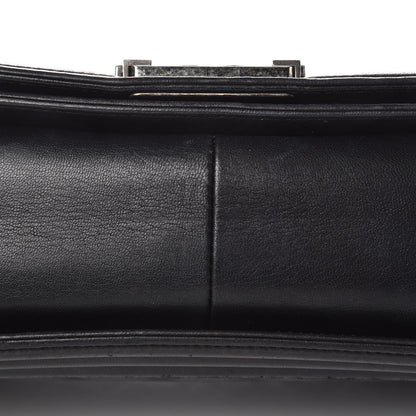 Chanel Lambskin Quilted Medium Boy Flap Black 16 of 18