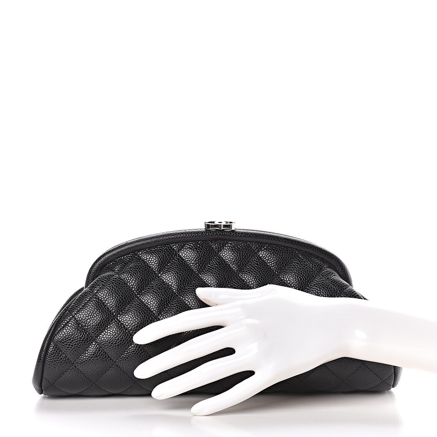 Chanel Caviar Quilted Timeless Clutch Black 2 of 7