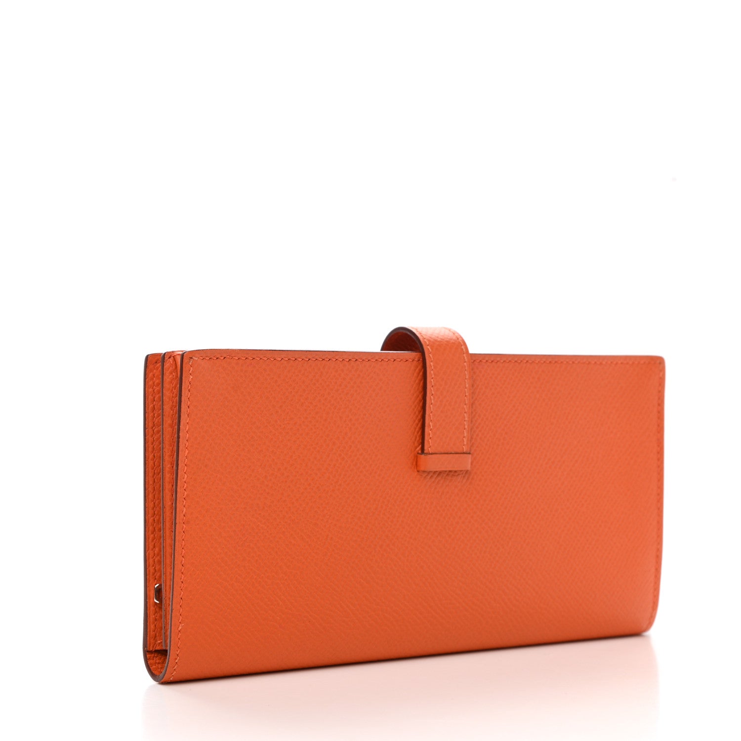 Hermes Epsom Bearn Gusset Wallet Orange 3 of 8