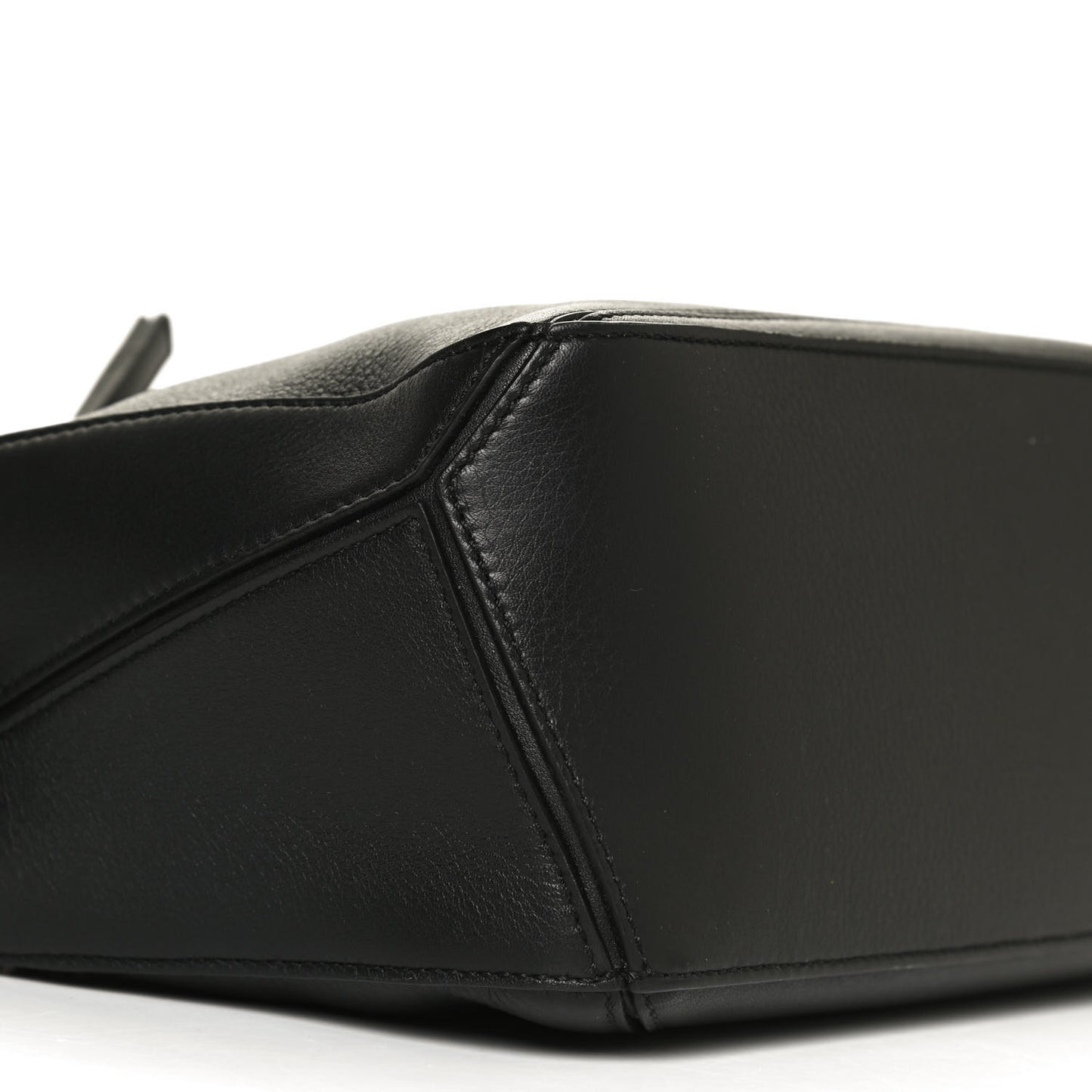 Calfskin Small Puzzle Bag Black