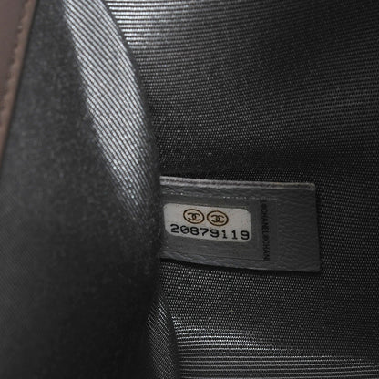 Chanel Calfskin Chevron Medium Boy Flap Grey 8 of 9