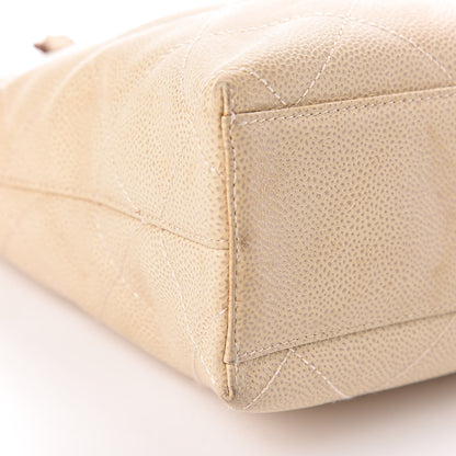 Chanel Caviar Quilted Bekko Shopper Tote Beige 9 of 15